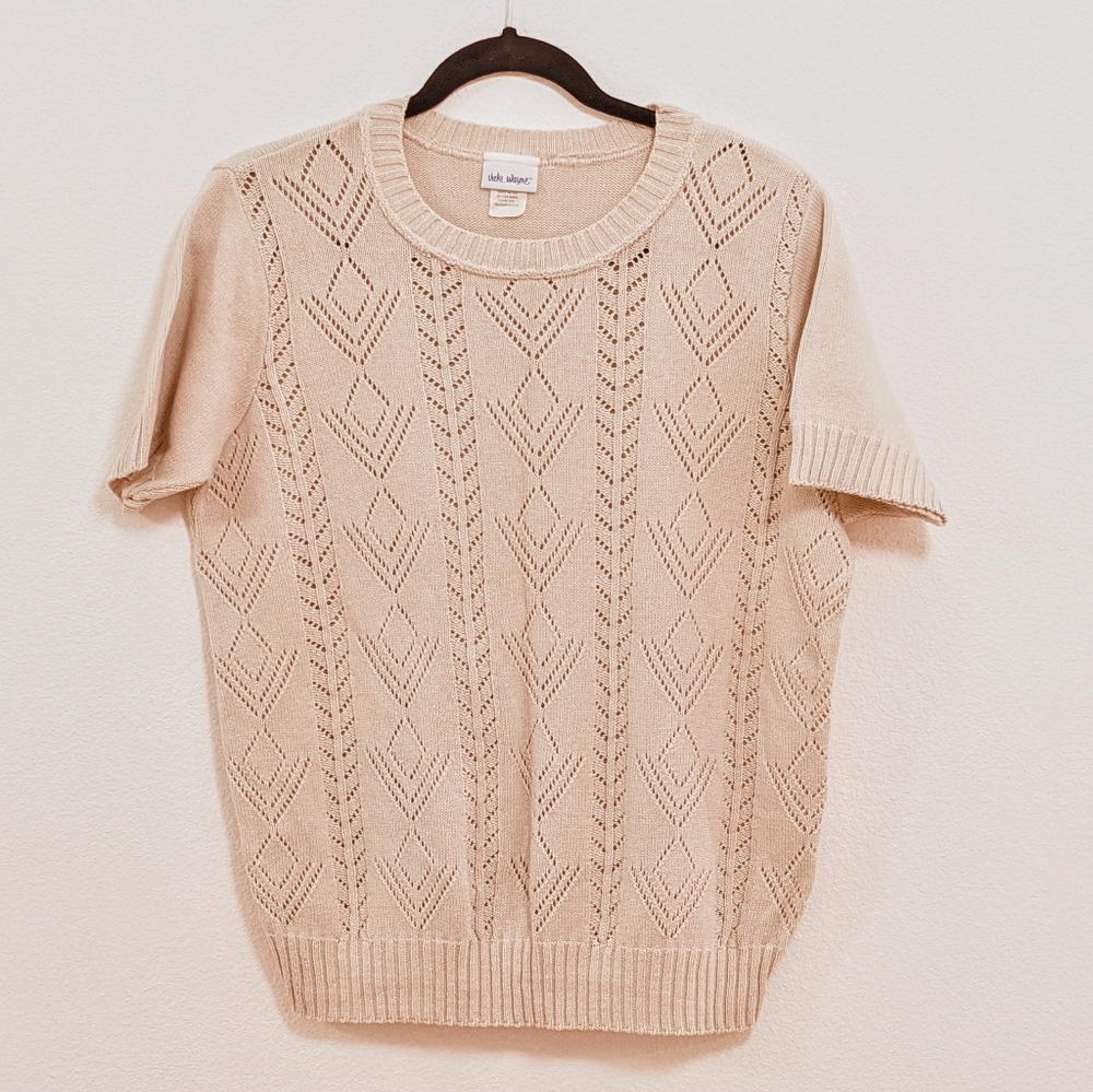 Vicki Wayne tan pullover sweater